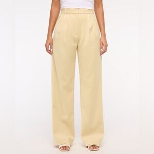 NWT A&F Sloane Tailored Wide Leg Pant Yellow (Size 27/4)